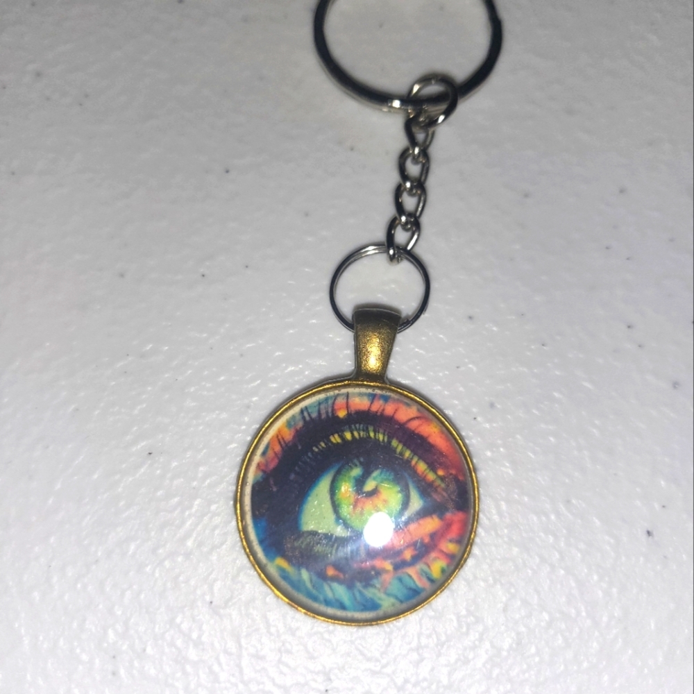 Eyeball keyring, original artwork 👁